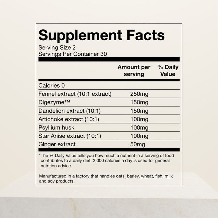 Anti-Bloating | 60 Capsules