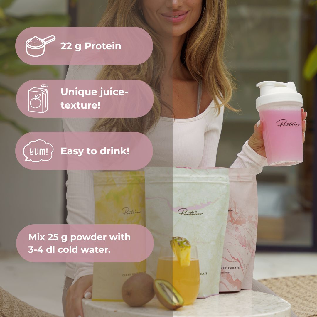 Klares Molkenproteinpulver