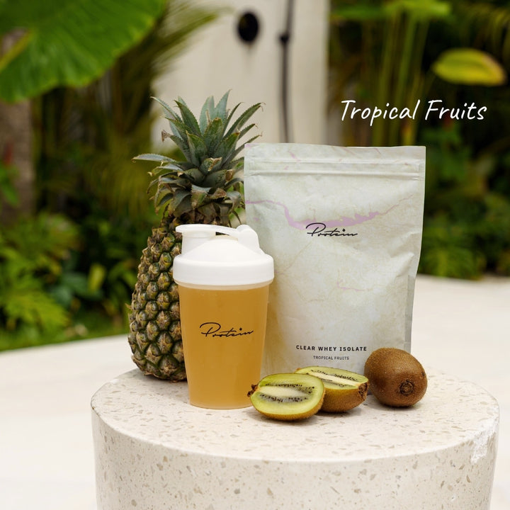 Klares Molkenproteinpulver