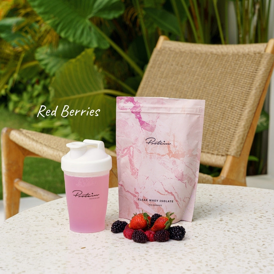 Klares Molkenproteinpulver